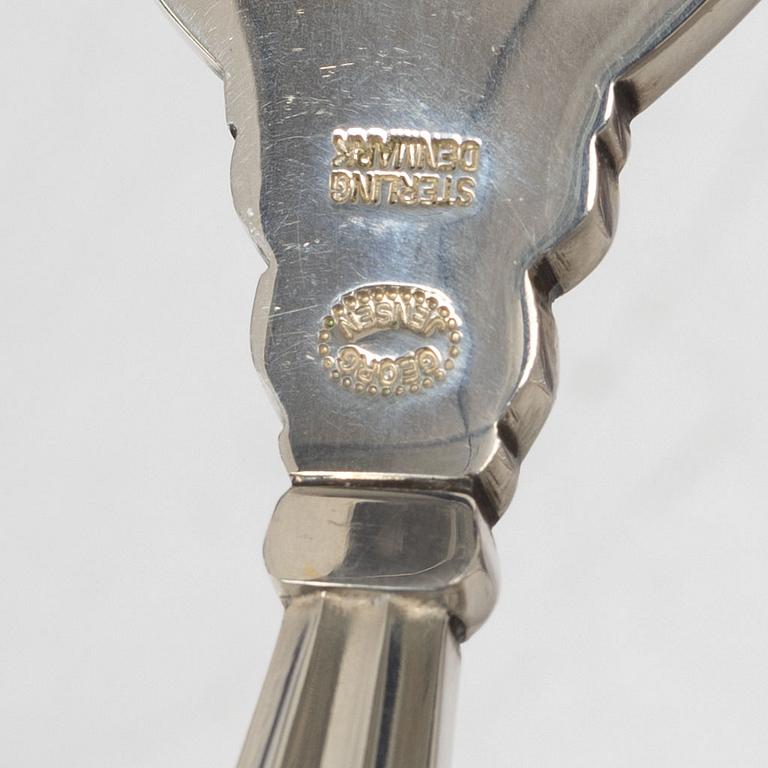 Johan Rohde, Bestick, 26 delar, sterlingsilver, "Konge/Acorn", Georg Jensen, Danmark.