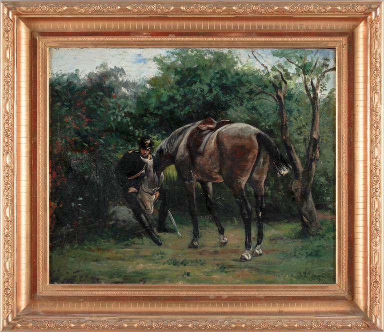 GEORGE ARSENIUS. Signerad G A daterad - 19. Olja på duk.