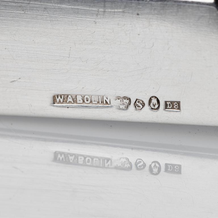 WA Bolin, bestickuppsättning 144 delar, silver, Stockholm 1931. Modell "A".