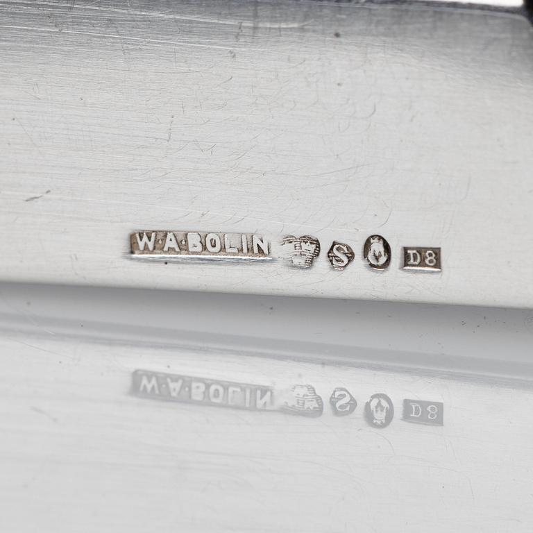 A WA Bolin 144 piece silver table-cutlery, Stockholm 1931. Model "A".