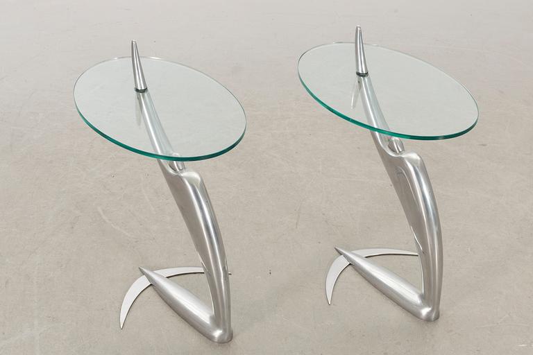 PIERANGELO CARAMIA ''Arcadia Swing'', a pair of tables.