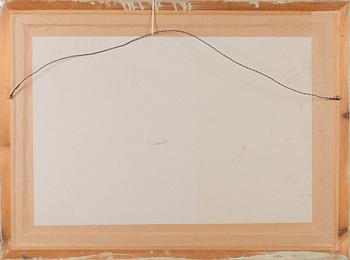 Toivo Talvi, sekatekniikka paperille, signeerattu.