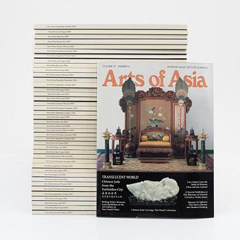 A set of 63 Arts of Asia magazines, from the period 2001-2011.