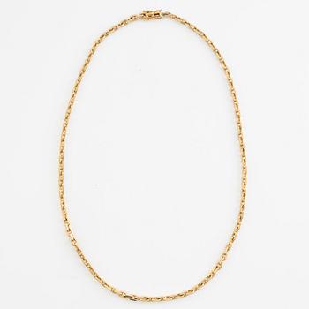 Necklace, 18K gold, anchor link, Court Jeweller Martin Johansson AB.