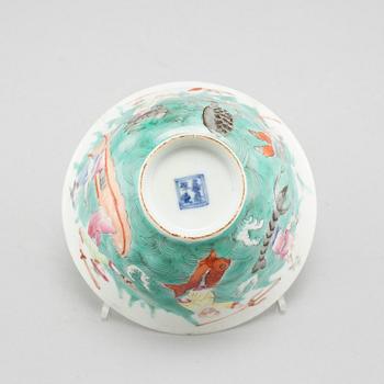 A 8 pcs Chinese porcelain tea set, 18th/19th century.