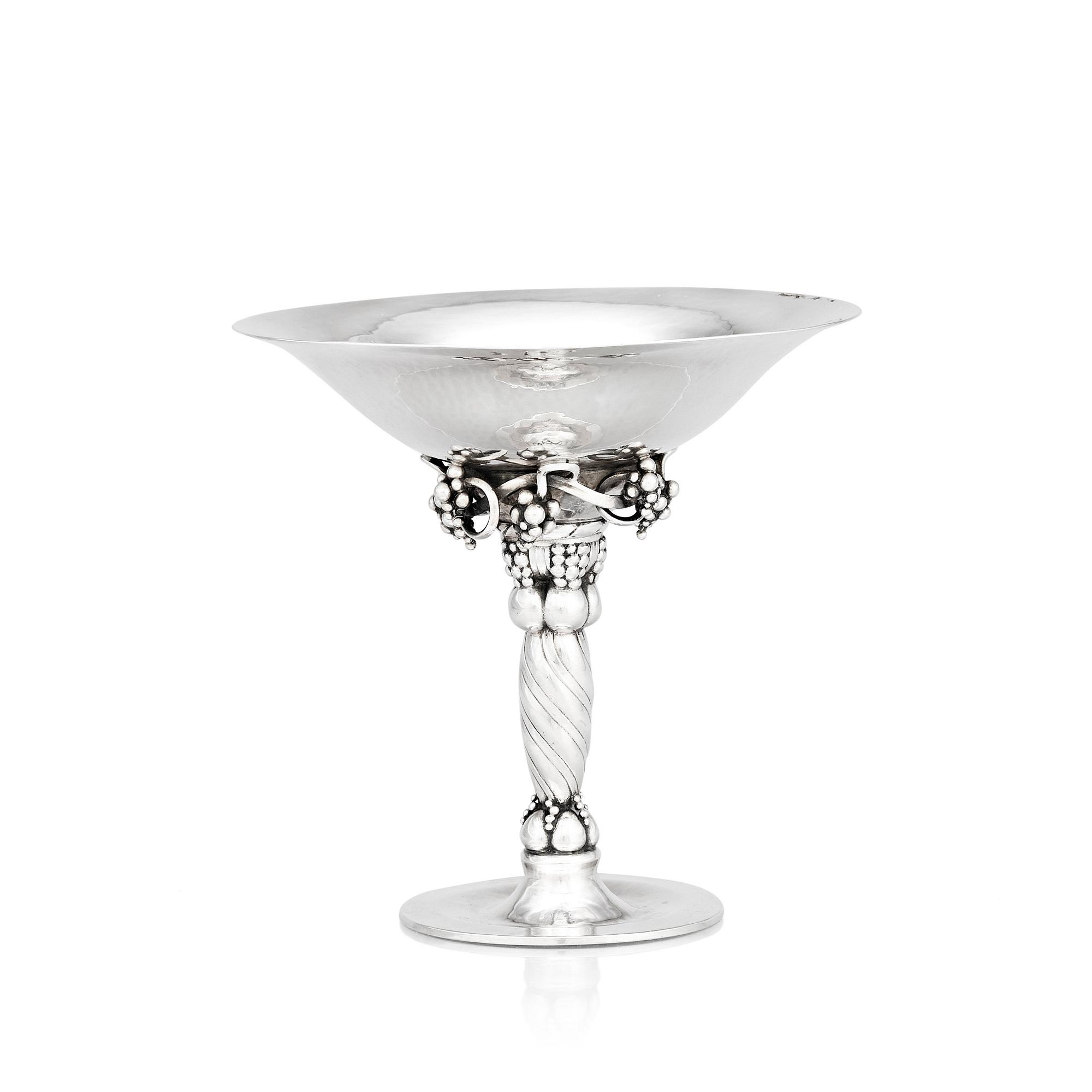 Georg Jensen, skål på fot, Köpenhamn 1945-77, design nr 263 A, sterling silver.