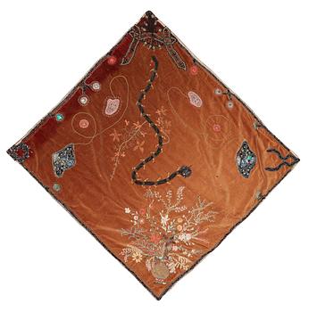 373. Anna Casparsson, broderi. ca 130 x 120 cm.