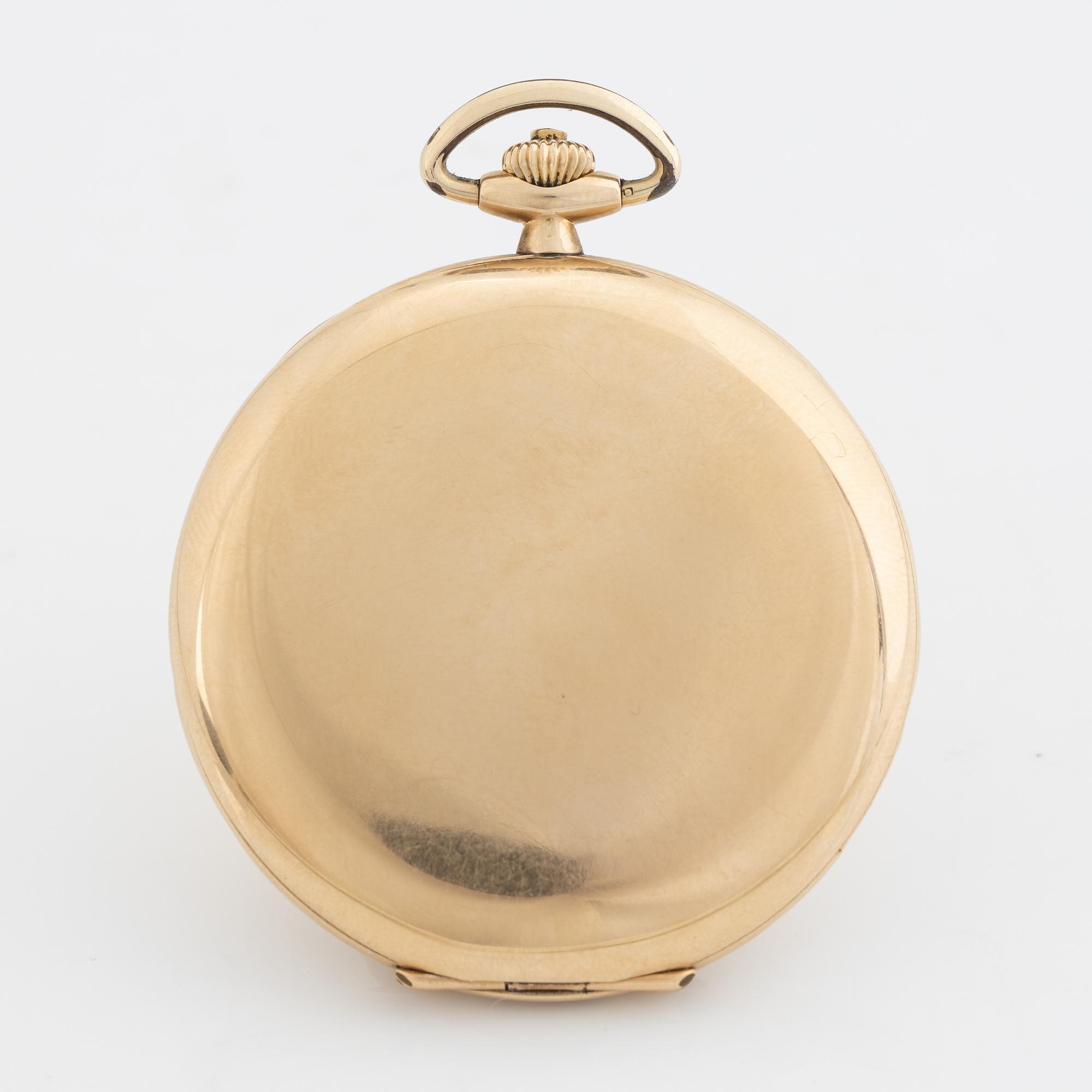 Omega, dress pocket watch, hunter, 48 mm.