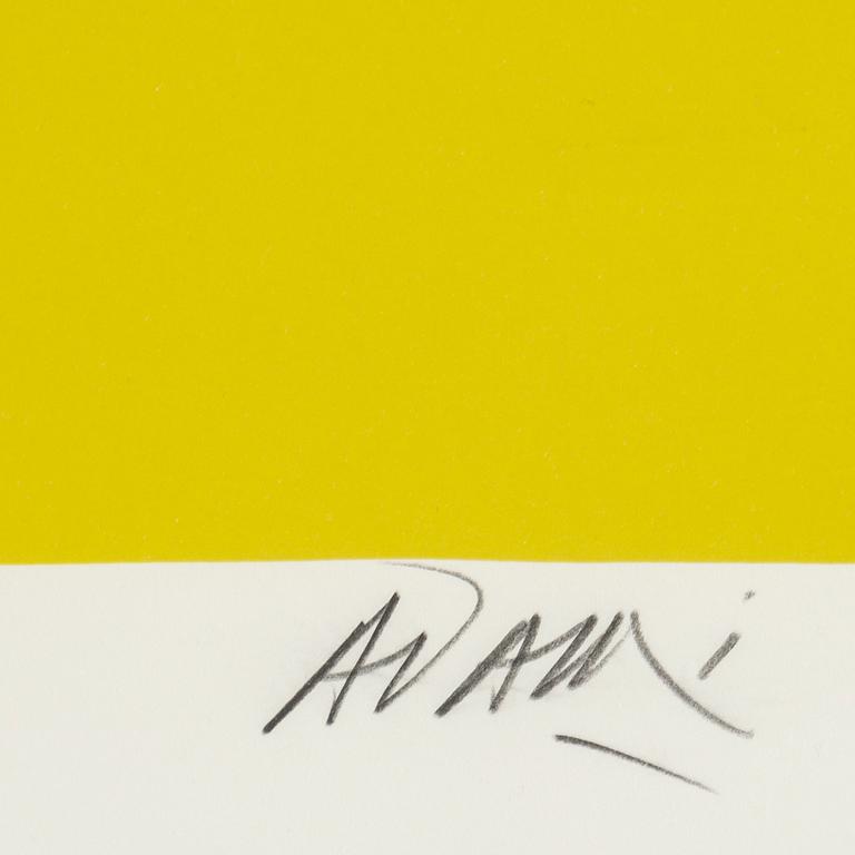 VALERIO ADAMI, silkscreen in colours, signed 74/200.