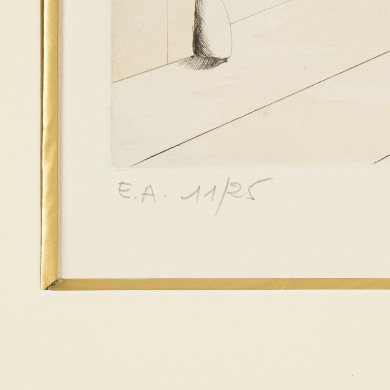 Salvador Dalí, färgetsning, signerad och numrerad EA 11/25.