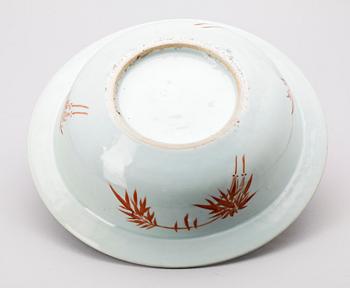 TVÄTTFAT, porslin, Kina. 1800/1900.