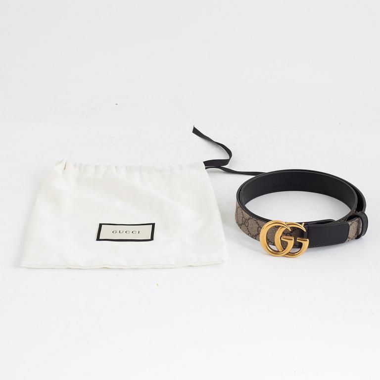 Gucci, belt, "GG Supreme DB", size 90.