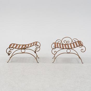 Two garden stools, first half of the 20th Century.