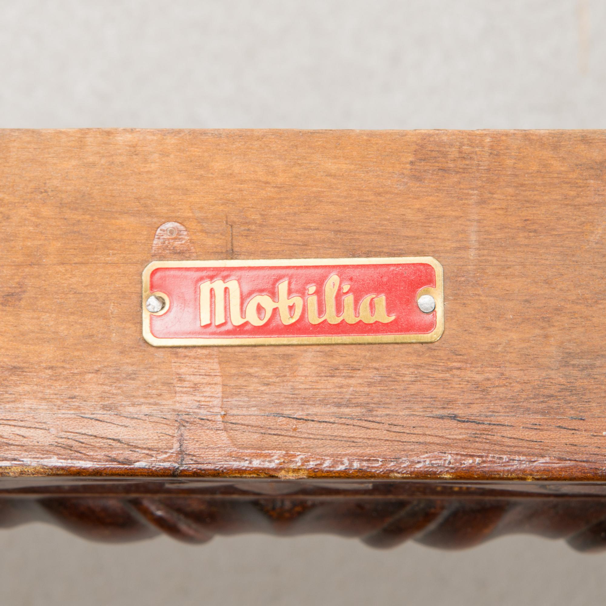 NOJATUOLIPARI, chippendale-tyylinen, Mobilia, 1940-luku.
