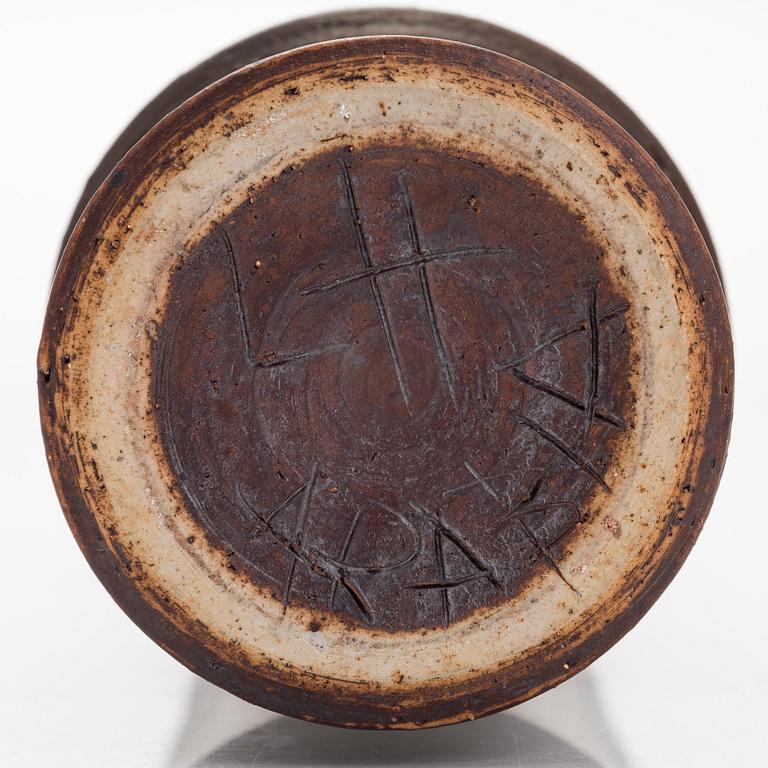 Liisa Hallamaa (Larsen), A ceramic vase, signed LH Arabia.