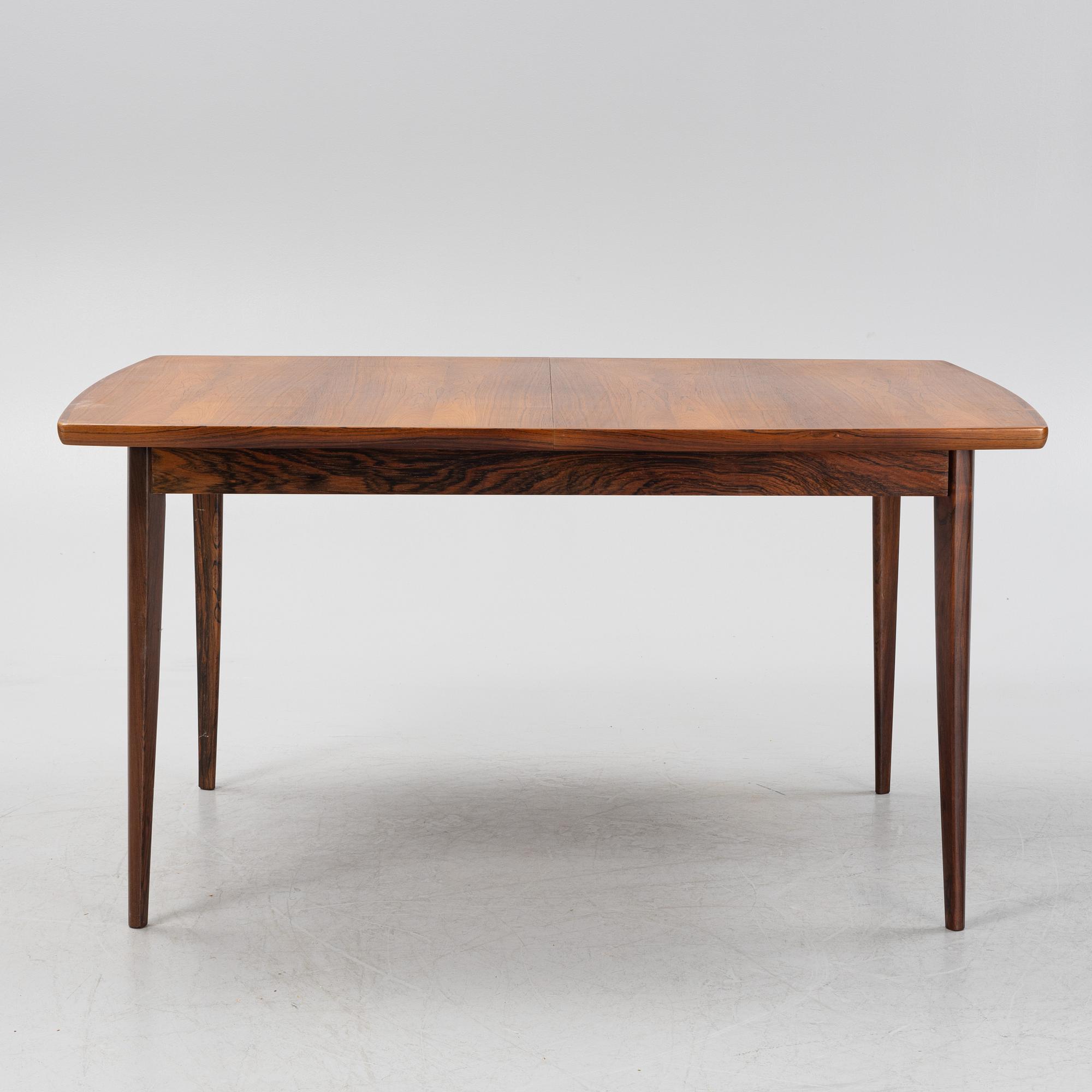 A dining table and four chairs, Bernhard Pedersen & Son, Denmark.