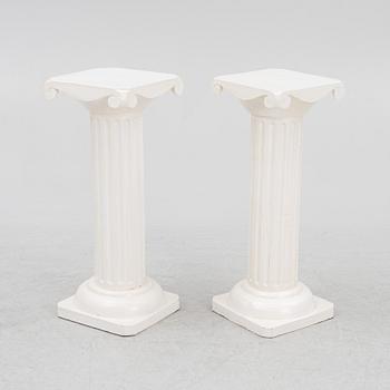 A pair of pedestals, second half of the 20th Century.