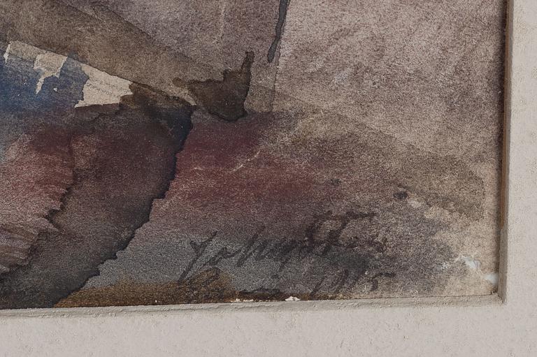 Kalle Hedberg, Fjällandskap med fäbod.