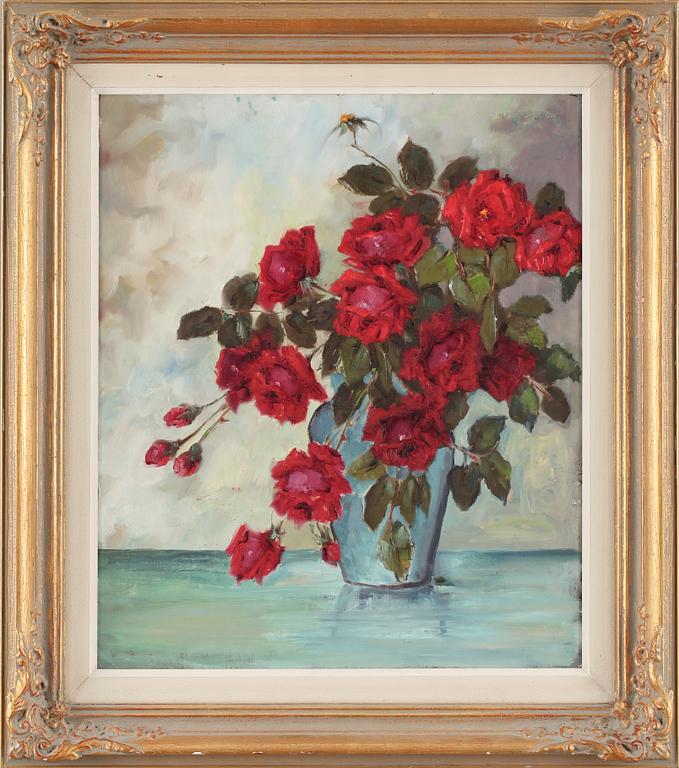 CARL HOLGER FISCHER, olja på pannå, signerad.