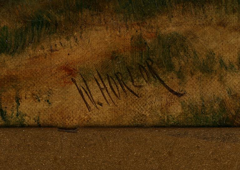 GEORGE WILLHELM HORLOR, olja på duk, signerad.