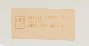 A ceiling lamp marked Horn later part of the 20th century.