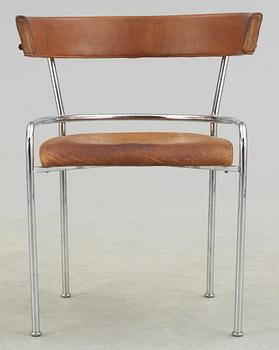 A Gunnar Asplund 'GA-1' chrome plated chair, Källemo post 1988.