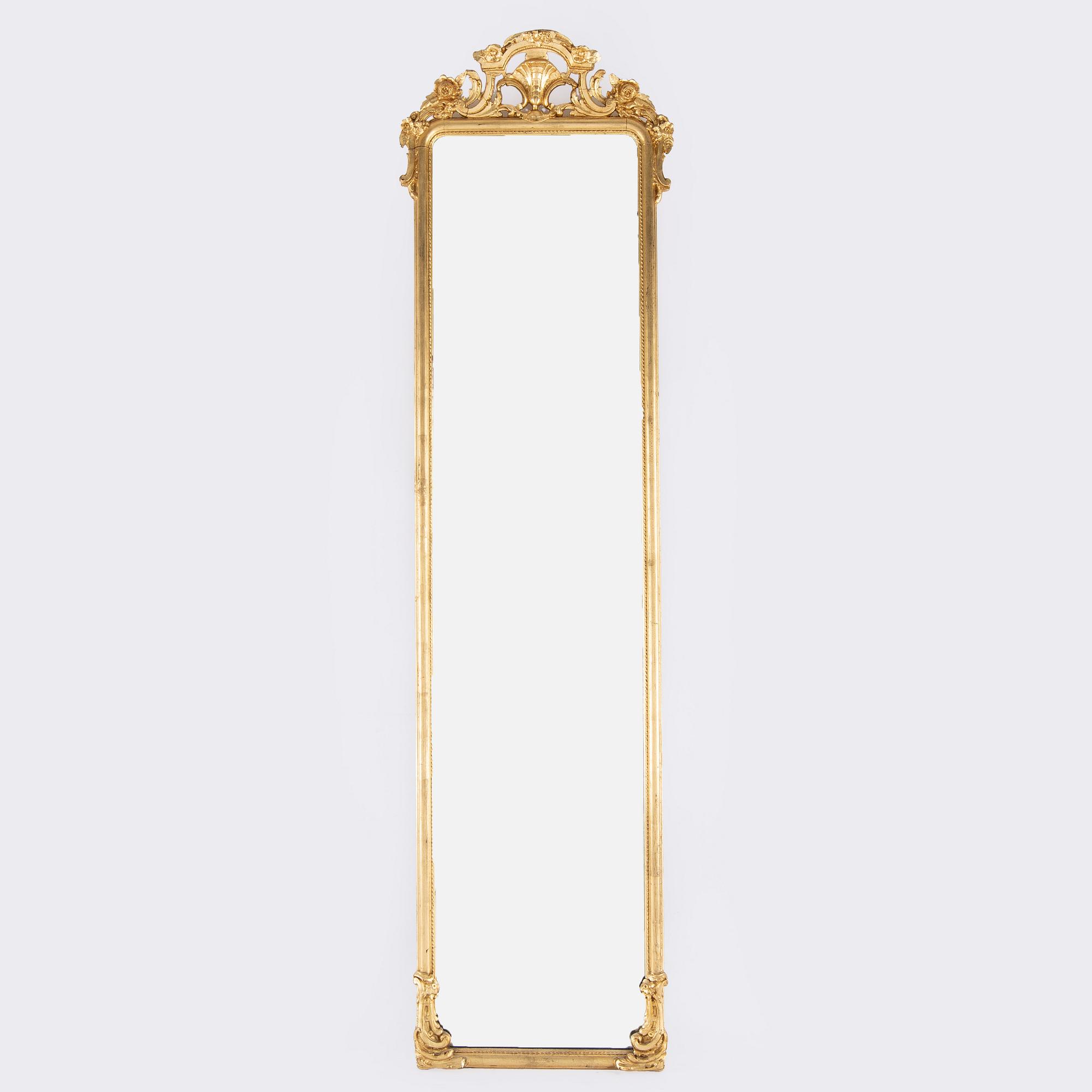 Spegel, nyrokoko, 1800-talets andra hälft.