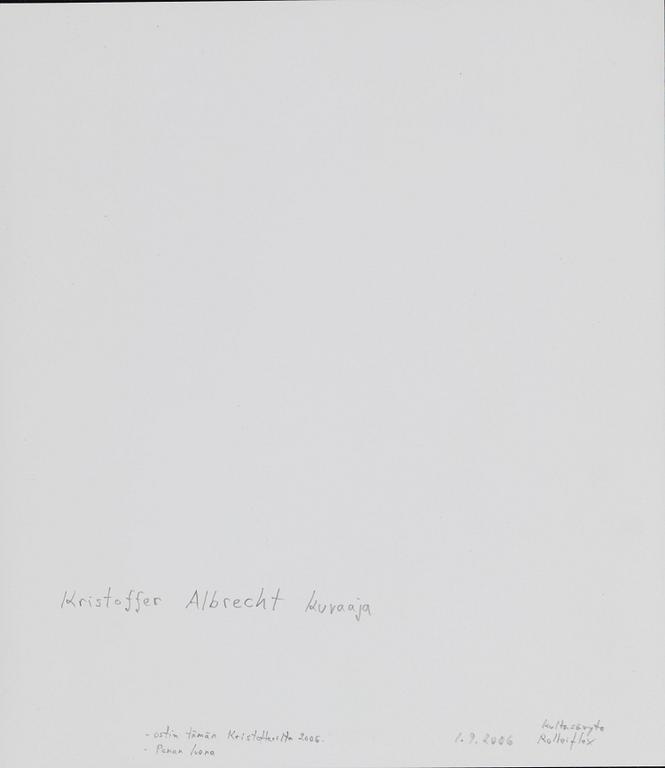Kristoffer Albrecht, Untitled, 1989.