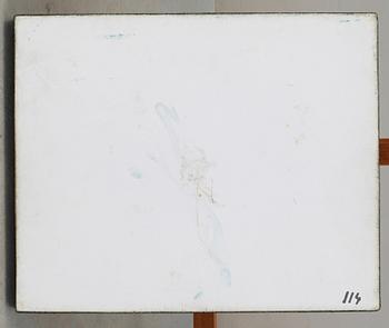 A Birger Kaipiainen stoneware and mahogany tea table, Rörstrand 1950's.