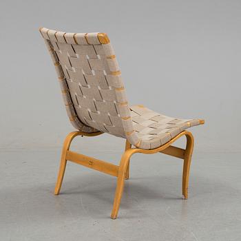 BRUNO MATHSSON, fåtölj, "Arbetsstol no 41", Firma Karl Mathsson, daterad 1960.