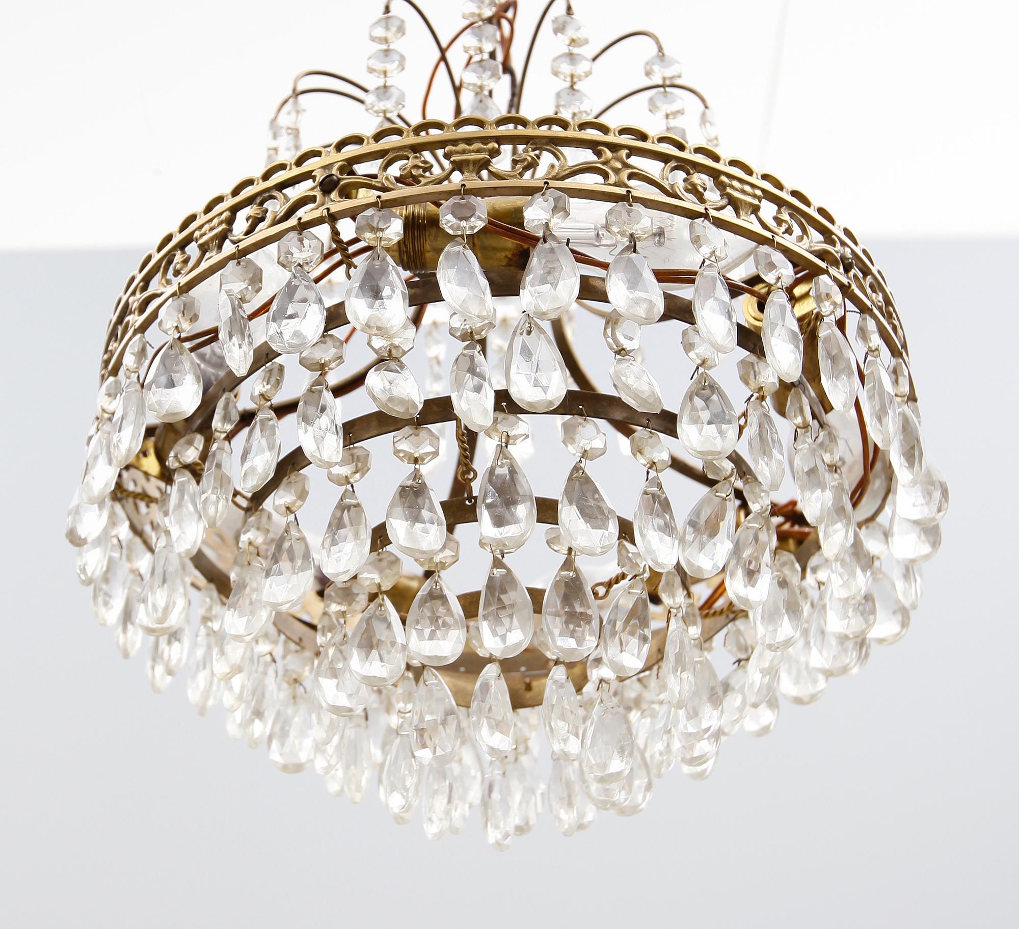 LJUSKRONA, 1900-talets mitt. Höjd ca 30 cm.