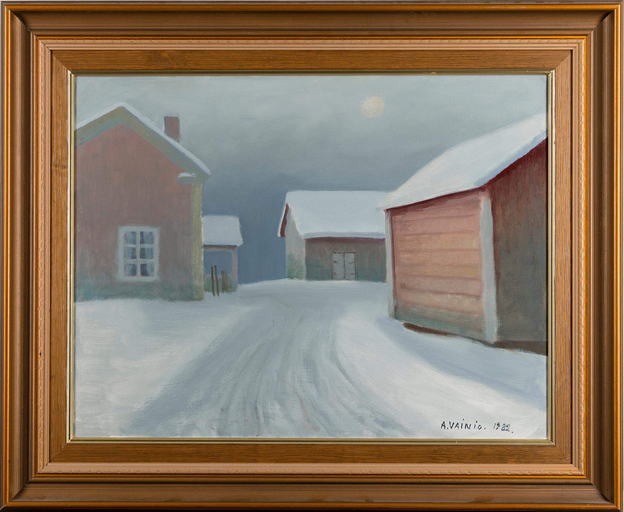 ARMAS VAINIO, oil on canvas, signed and dated 1982.