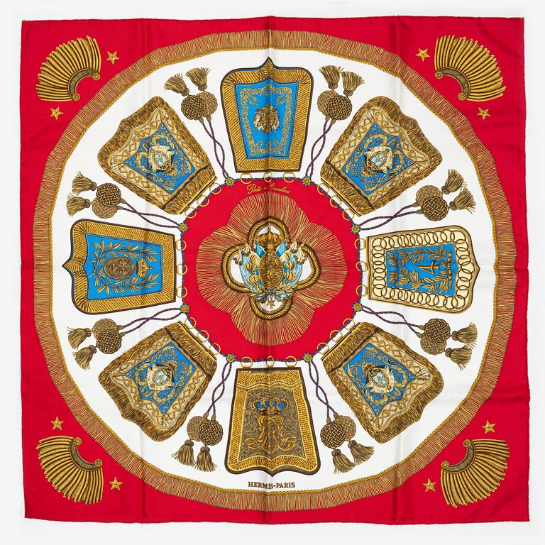 Hermès, scarf, "Poste et Cavalerie".