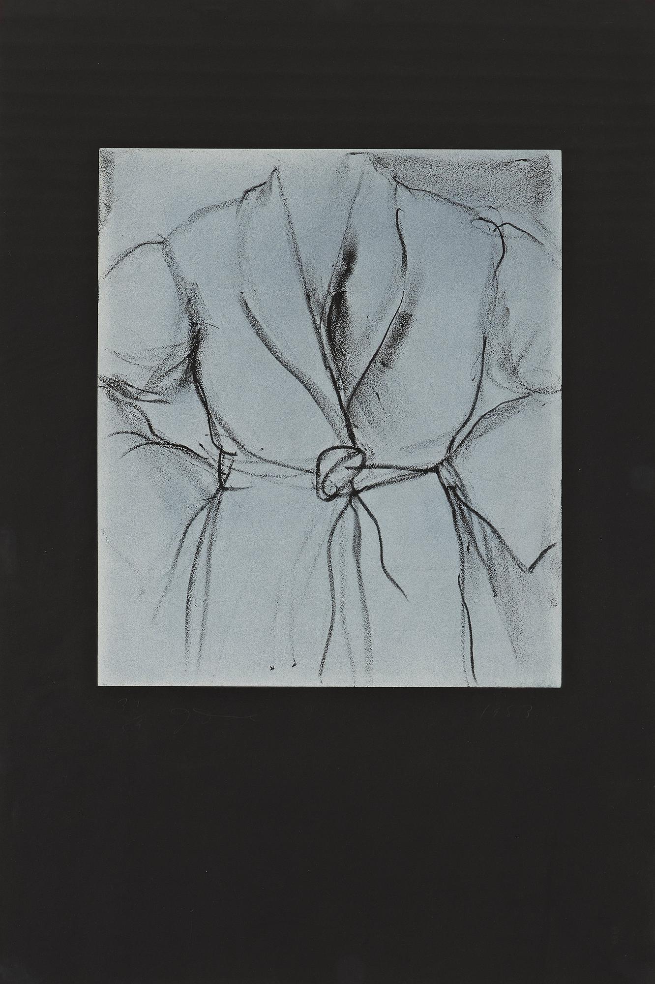Jim Dine, "The robe goes to town".