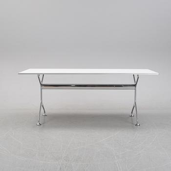 A contemporary dining table.