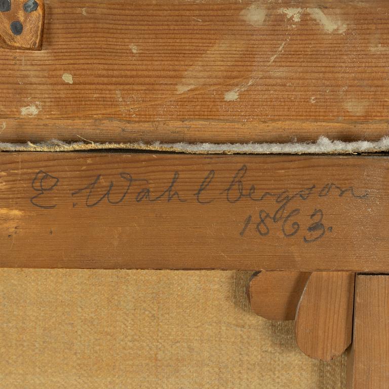 Erik Wahlbergson, Woman and faun by the shore.