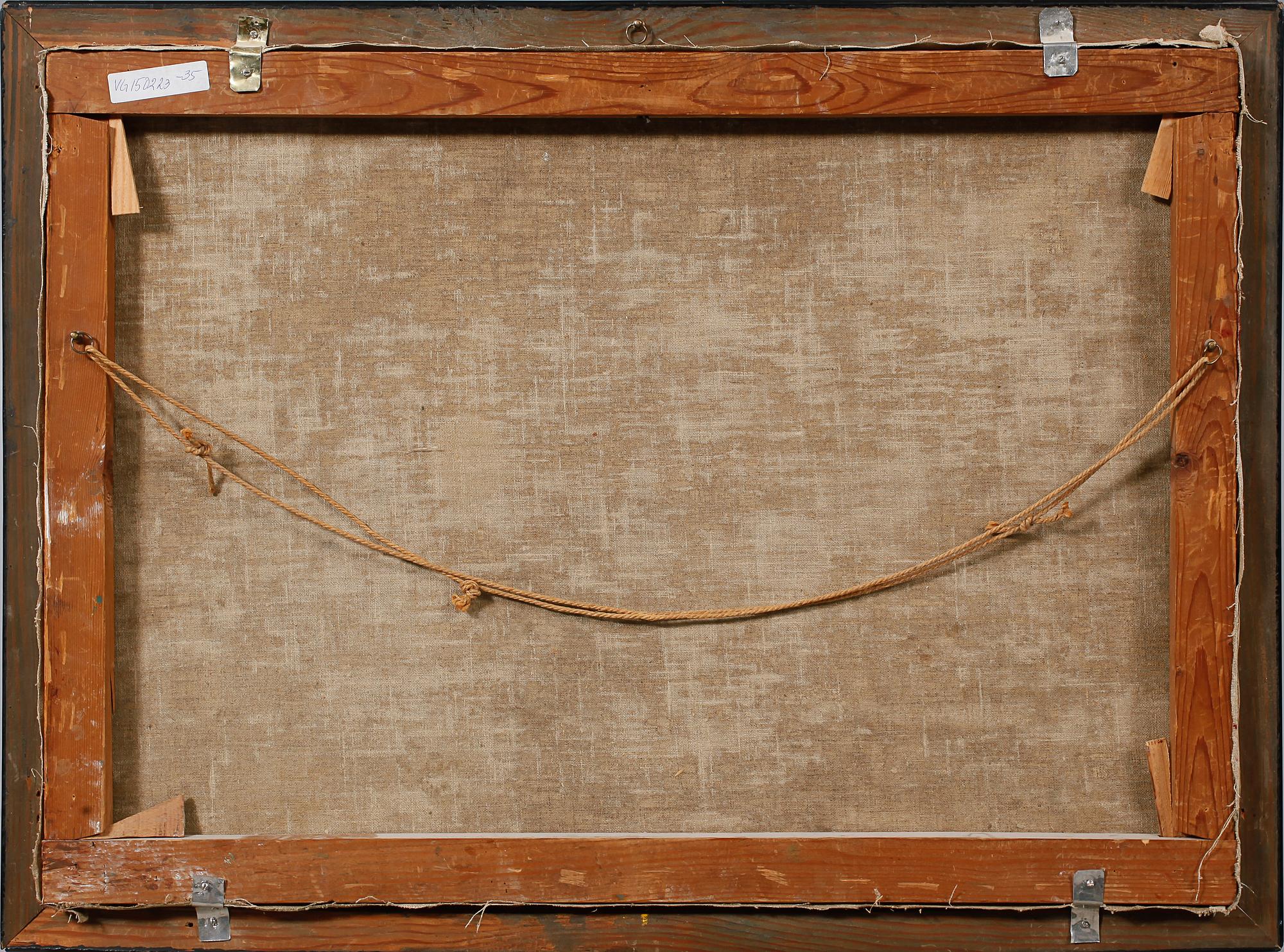 OKÄND KONSTNÄR, olja på duk, osignerad, omkring sekelskiftet 1800/1900.