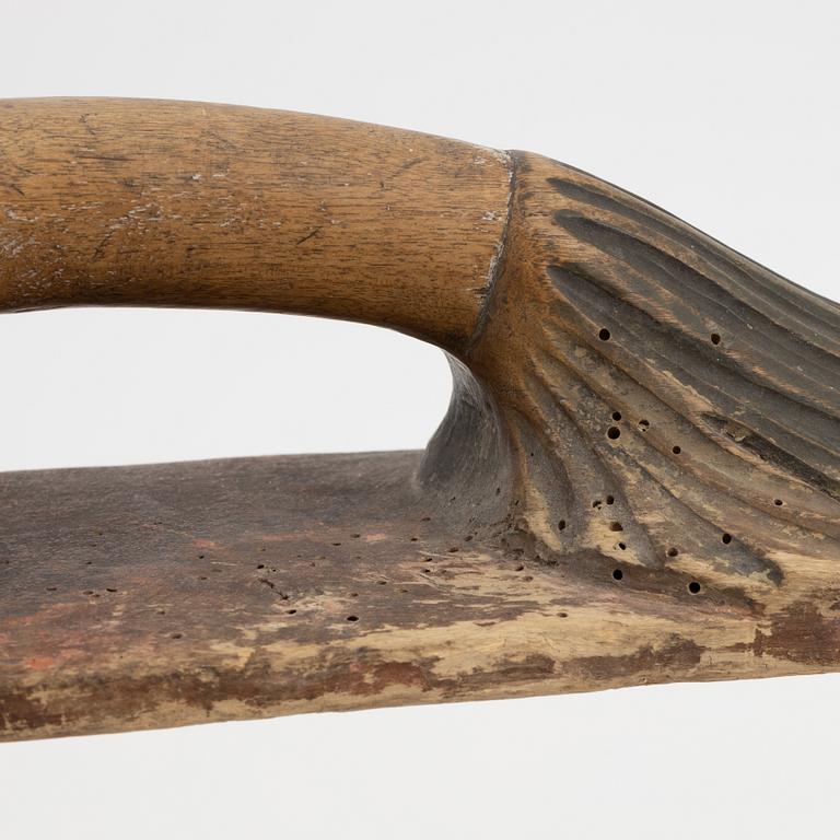 A set of four pieces of Swedish provincial handicraft, 19th century.