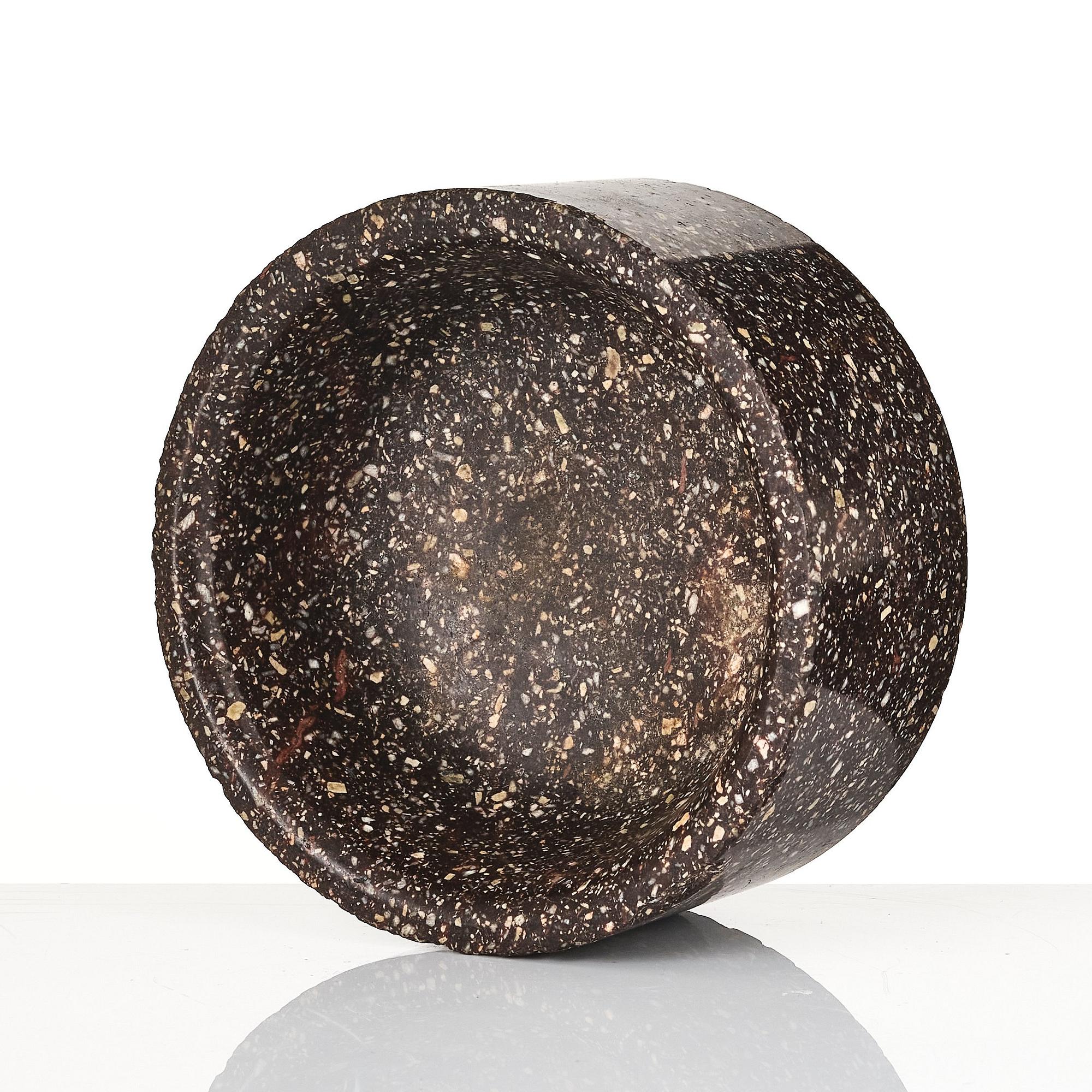 An Empire 'Blyberg' porhyry mortar, first part of the 19th century.