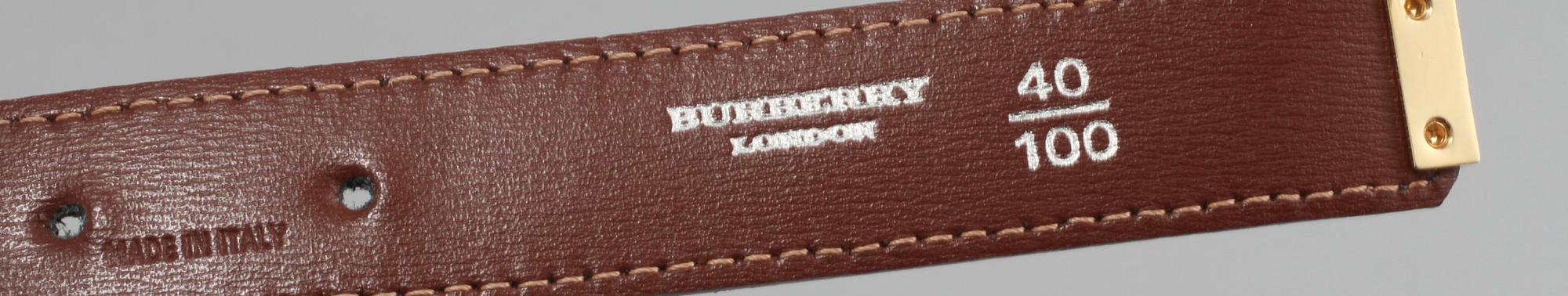 BÄLTE, Burberry.