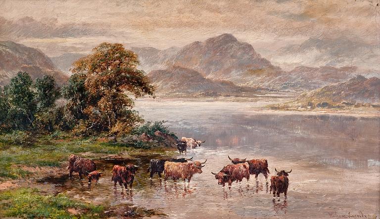 Walter Langley, COWS DRINKING.