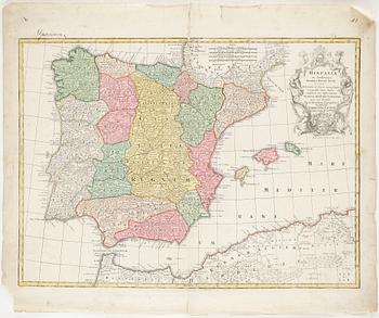 KARTOR, 2 st. Tobias Conrad Lotter. 1700-talets slut.