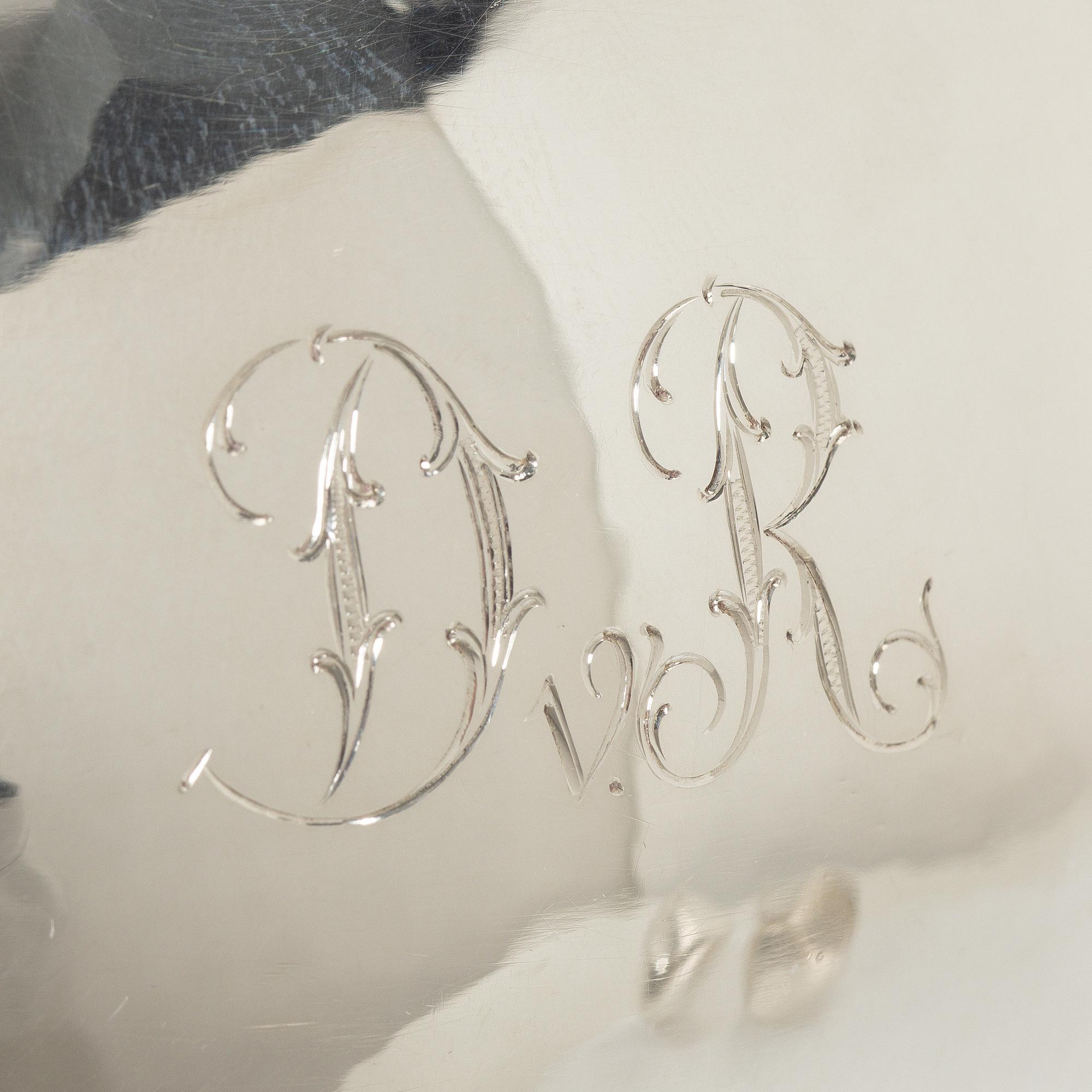 Georg Jensen, a set of four pieces tea and coffee service, sterling silver, design Johan Rohde, 533 and 787, Copenhagen.