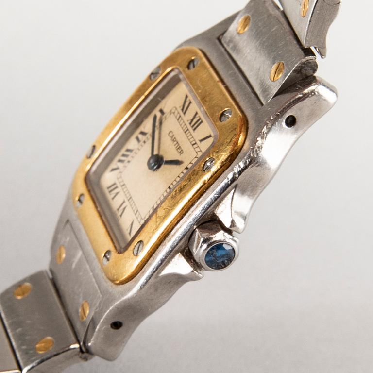 Cartier, Santos Carree, wristwatch, 24 x 24 (35) mm.