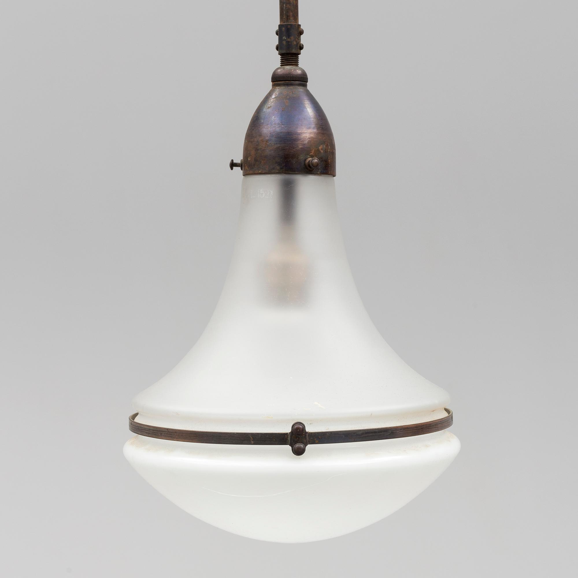 PETER BEHRENS, taklampa, "Luzette", modell L1522, , AEG, 1900-talets början.