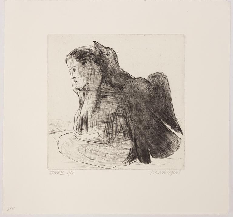 Hans Wigert, Fågel på ryggen.