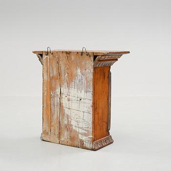 VÄGGSKÅP, allmoge, bär datering 1809.