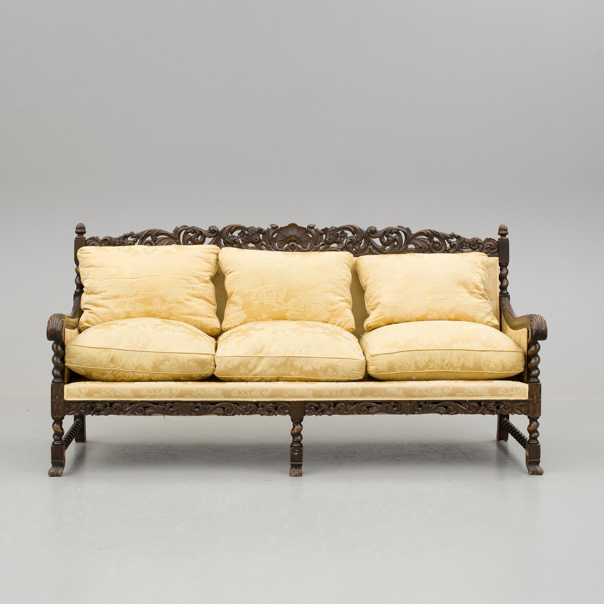 SOFFA, barockstil, 1900-talets första hälft.