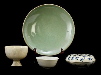 PARTI PORSLIN, 4 delar, Kina, 1800/1900-tal.