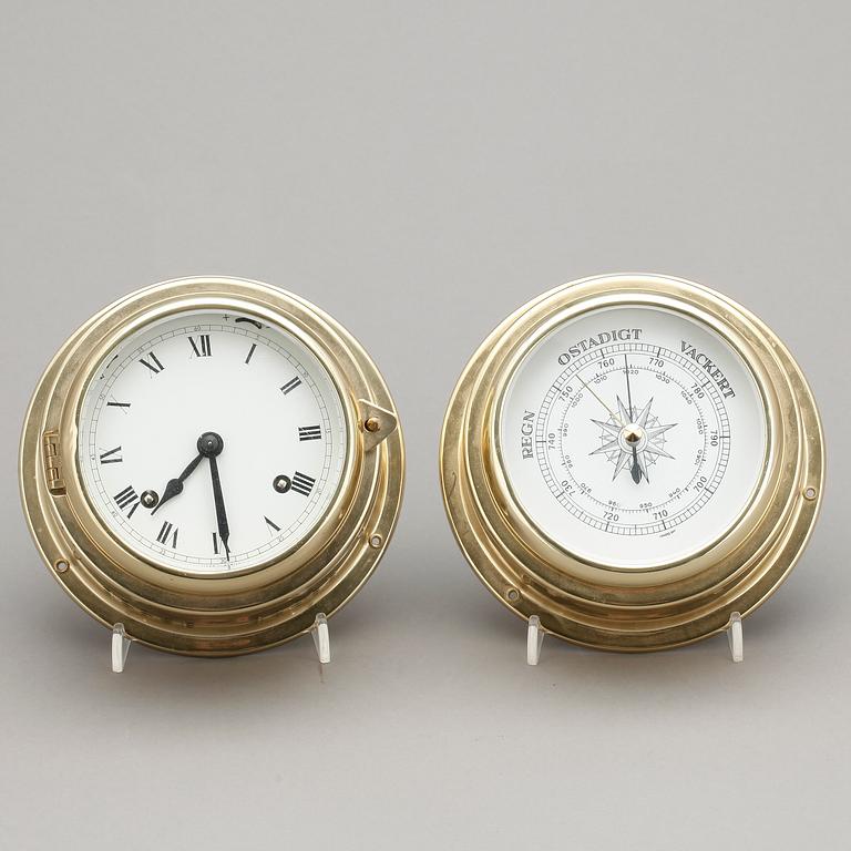 SKEPPSKLOCKA OCH BAROMETER, 1900-talets andra hälft.